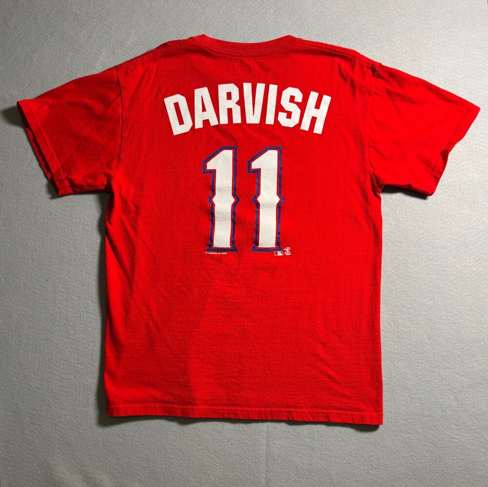 Texas Rangers Yu Darvish 11 2 Sided T-shirt MLB Size M
